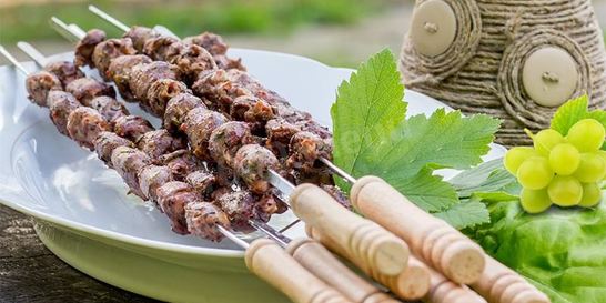 Шашлык из сердец индейки