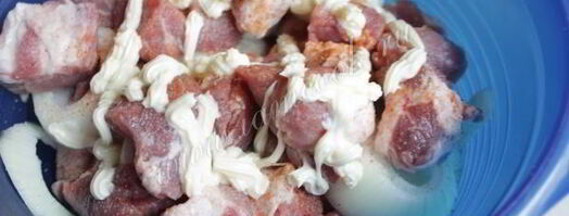 шашлык из свинины на минералке. Шаг 6