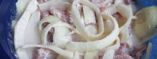 шашлык из свинины на минералке. Шаг 8