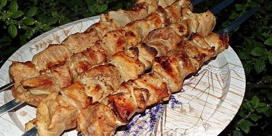 Шашлык из свинины на пиве