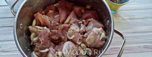 шашлык из свинины на пиве. Шаг 7