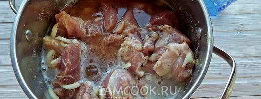 шашлык из свинины на пиве. Шаг 8