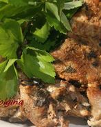 Шашлык из свинины с базиликом