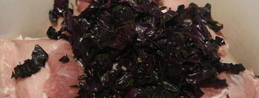 шашлык из свинины с базиликом. Шаг 2