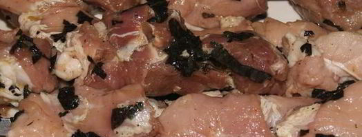 шашлык из свинины с базиликом. Шаг 5