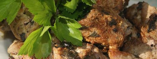 шашлык из свинины с базиликом. Шаг 6