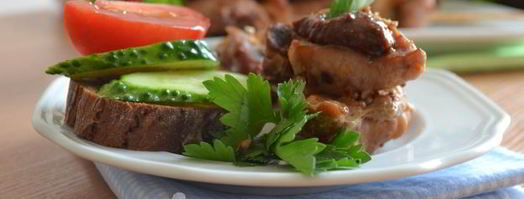 шашлык из свинины в банке в духовке. Шаг 14