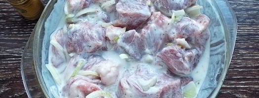 шашлык из свинины в кефире. Шаг 8