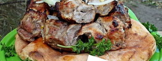 шашлык из свинины в кефире. Шаг 12