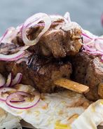 Шашлык из свиной шейки в яблочно-горчичном маринаде