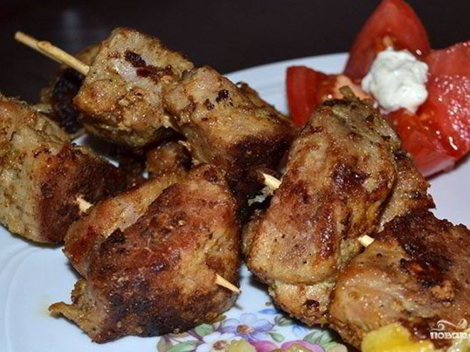 Рецепт шашлыка из телятины в мультиварке