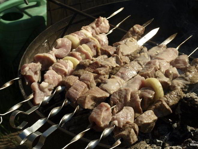 Рецепт шашлыка на кефире из говядины