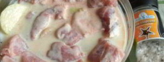 шашлык на кефире из говядины. Шаг 2