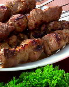 Шашлык на коньяке