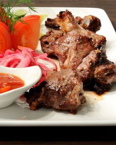 Шашлык на сковороде