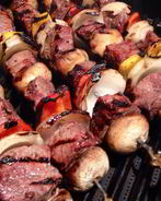 Шашлык на вине