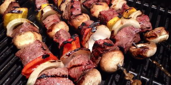 Шашлык на вине