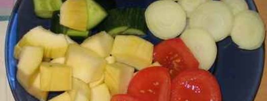 шашлык с овощами в духовке. Шаг 17