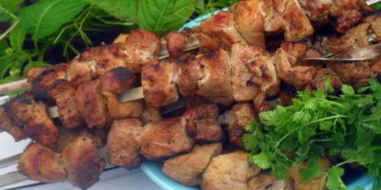 Шашлык в пивном маринаде с чабрецом