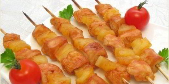 Шашлыки Домашние с куриным филе и помидорами