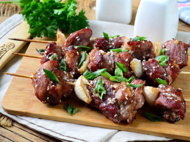 Рецепт тайского шашлычка на шпажках