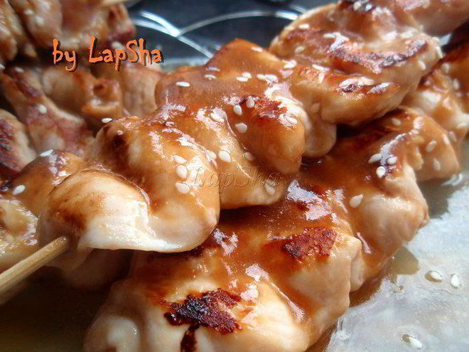 Рецепт японских шашлычков якитори и бута кусияки