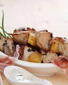 Экзотический шашлык из куриного филе