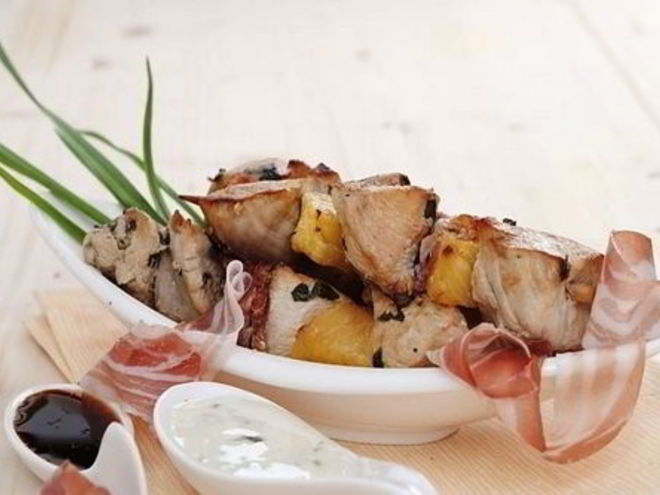 Рецепт экзотического шашлыка из куриного филе
