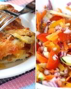 Куриный стейк с овощами