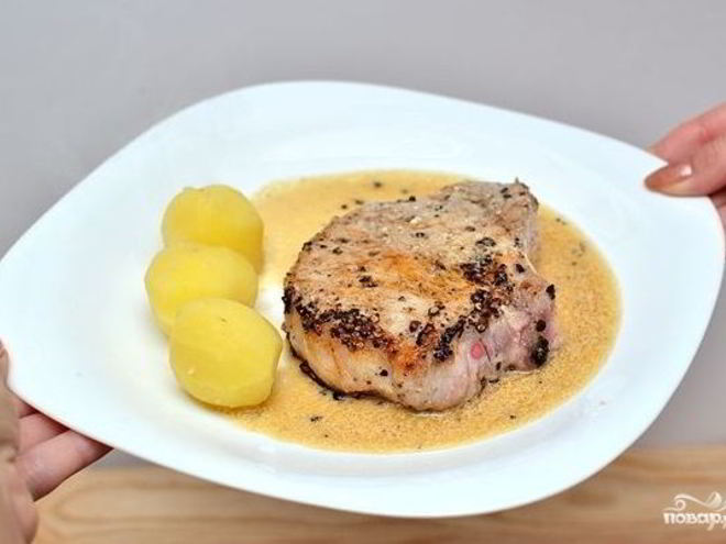 Рецепт перечного стейка