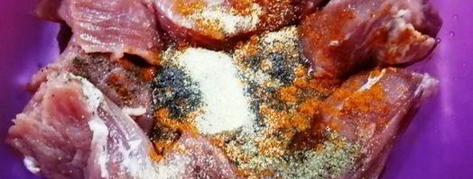 праздничный ужин из булгура с креветками и стейком. Шаг 11