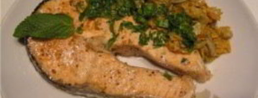 стейк из форели на сковороде. Шаг 4