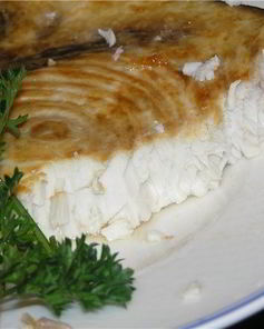 Стейк из голубой акулы, запеченный в фольге