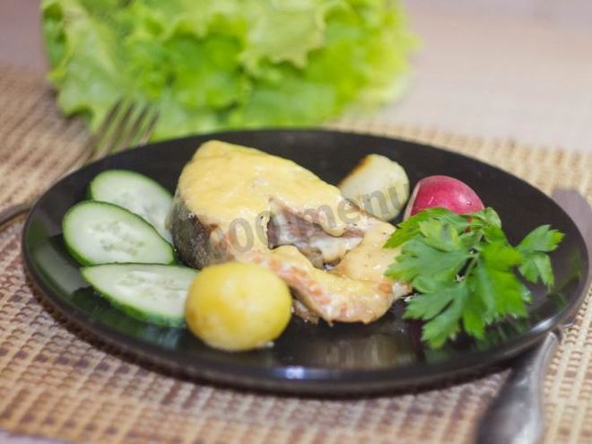 Рецепт стейка из горбуши в духовке