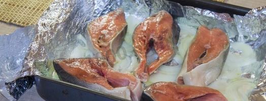 стейк из горбуши в духовке. Шаг 7