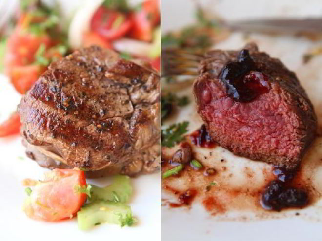 Рецепт стейка из говядины с классическим винным соусом