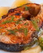 Стейк из лосося в мультиварке