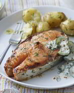 Стейк из семги в духовке