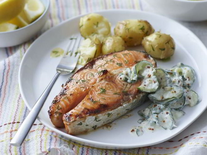 Рецепт стейка из семги в духовке