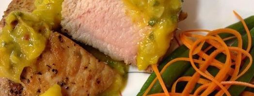 стейк из свинины под манговым соусом. Шаг 9