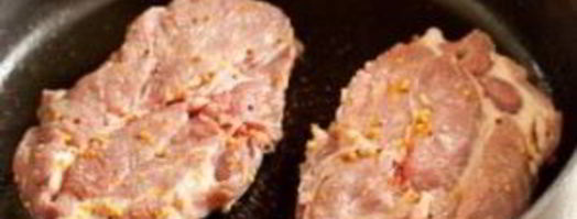 стейк из свинины с апельсиново-горчичным соусом. Шаг 4