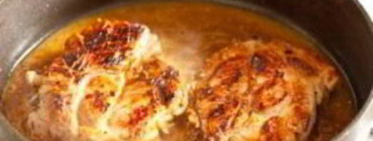 стейк из свинины с апельсиново-горчичным соусом. Шаг 5