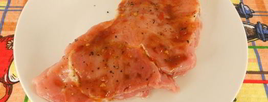 стейк из свинины с сыром в микроволновке. Шаг 4