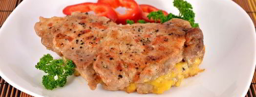 стейк из свинины с сыром в микроволновке. Шаг 6