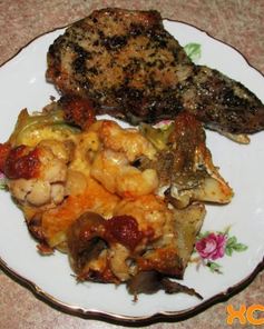 Стейк из свинины в духовке