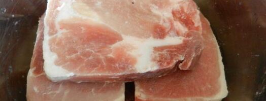 стейк из свиного окорока под сырной шапкой. Шаг 2