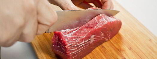 стейк из тунца с гарниром из брюссельской капусты. Шаг 2