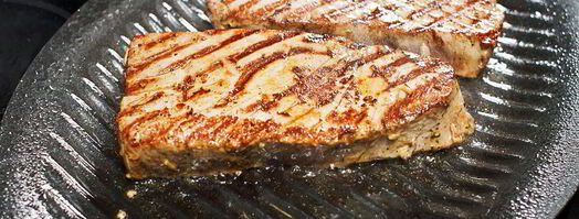 стейк из тунца с гарниром из брюссельской капусты. Шаг 5