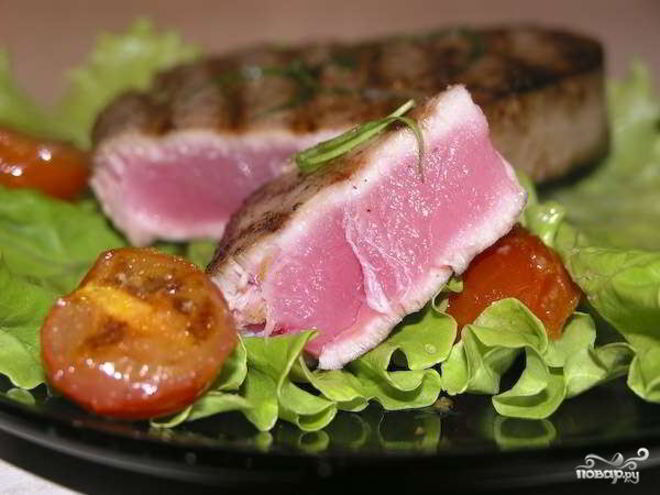 Рецепт стейка из тунца