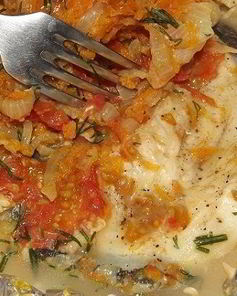 Стейк из зубатки